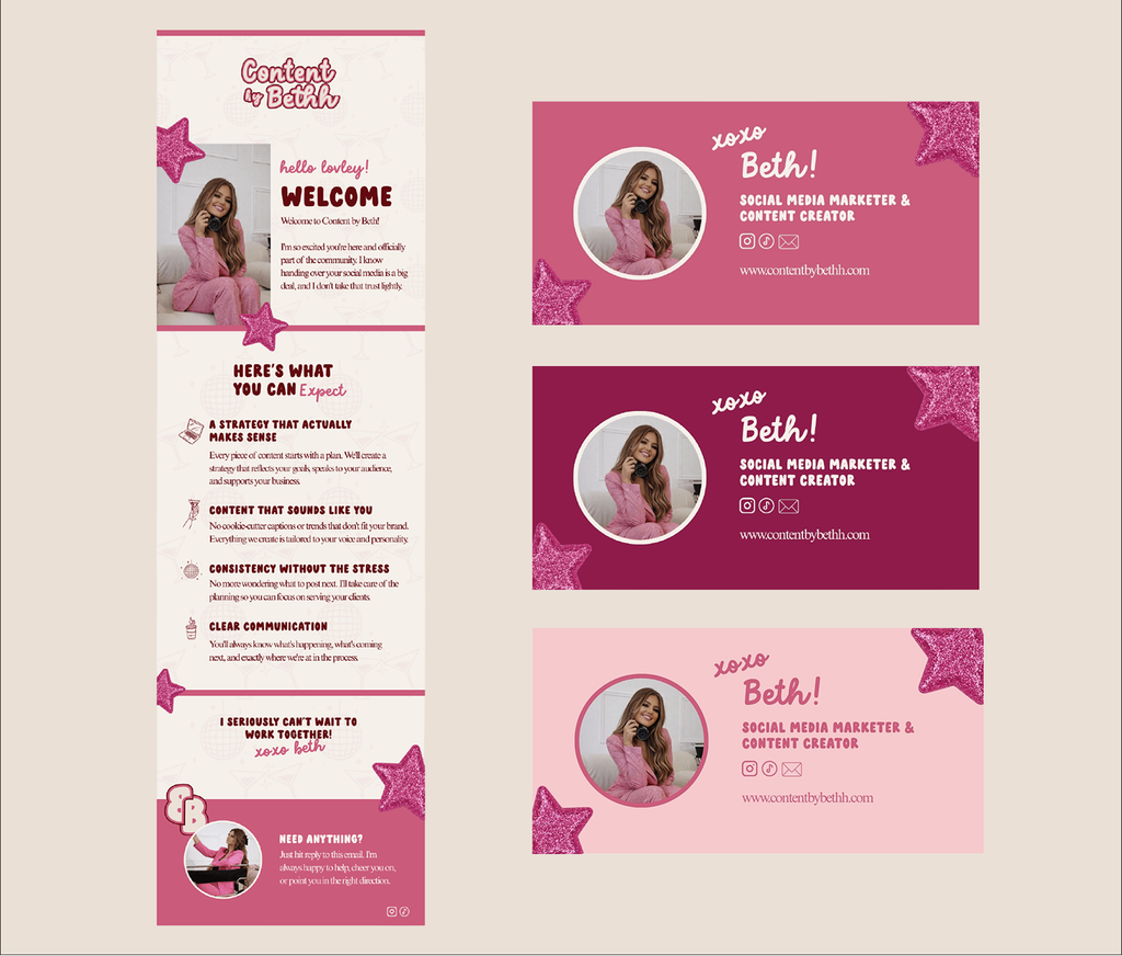 Branding for a social media marketer. 