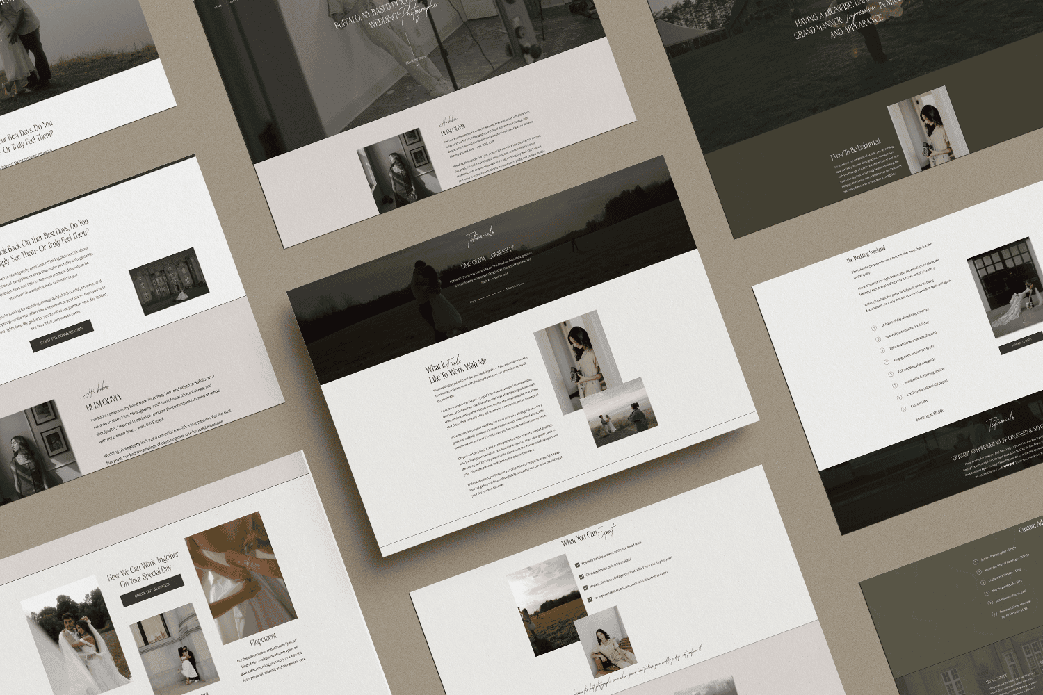 Showit website design for photographers.